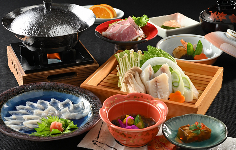 ふぐ鍋・ふぐ刺コース